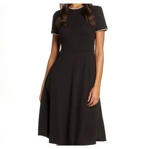 GAL MEETS GLAM - Victoria pearl trim dress sz 4